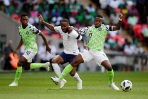 Super Eagles in action