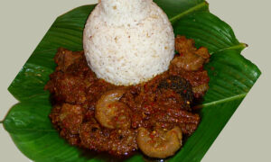 ofada rice and sauce