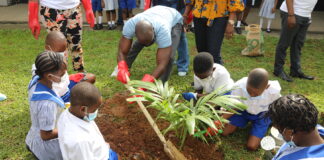 U.S. Consulate, YALI Alumni raise students’ awareness on tree planting U.S. Consulate, YALI Alumni raise students' awareness on tree planting